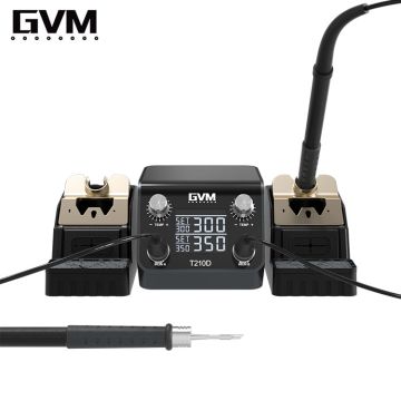 GVM T210D Double station mobile phone maintenance constant temperature welding station