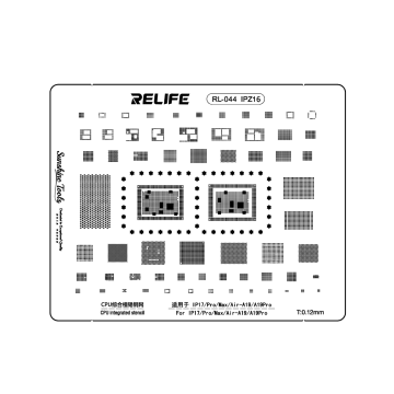 RELIFE RL-044 IPZ16 IP17-A19/A19Pro CPU integrated steel stencil