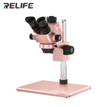 RELIFE RL-M7T Pro — Microscope trinoculaire 7-50X / Or désert