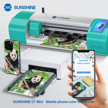 SUNSHINE C1 MINI Mobile Phone Color Film Printer with Sticker Set